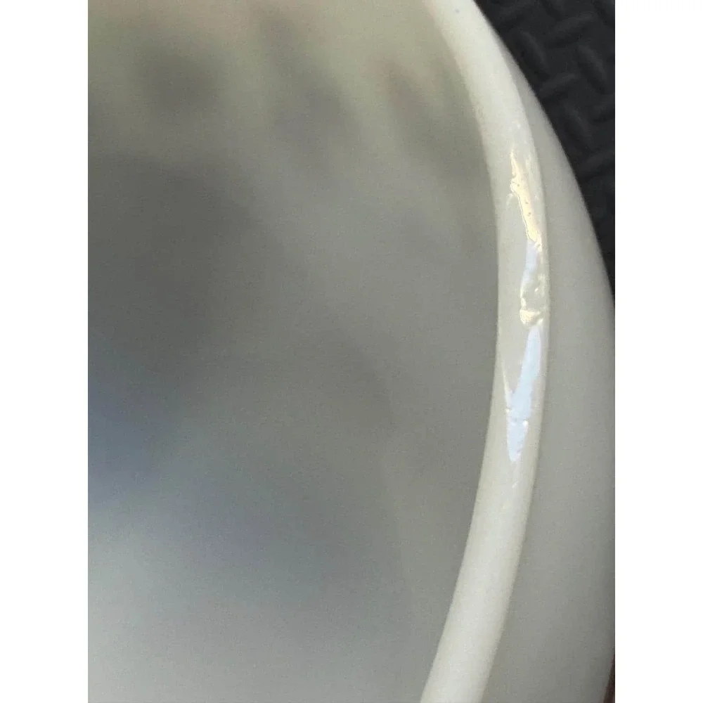 Pyrex Early American Cinderella Mixing Bowl 443 2.5 Qt Brown White Milk Glass